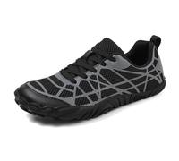 ENEN Men's Trekking & Hiking Footwear, Breathable Walking Boots Mens, Lightweight Sport Outdoor Shoes, Trainers Camping Climbing Shoes (A88 Black,12)