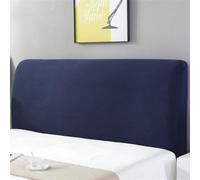 ENEN Solid Color Elastic Headboard Cover Dustproof All-inclusive Bed Headboard Cover Stretch Universal Bed Head Cover Slipcover Protector For Bedroom Decor (Length 150cm,Navy blue)