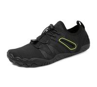 ENEN Solid Color Water Shoes, Quick Dry Barefoot Shoes Womens Mens, Swimming Socks with Drainage Hole, Anti-Slip Breathable Water Socks for Surf Diving Garden Walk Reef Seaside Sports (Black,11)