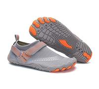 ENEN Sports Water Shoes Mens Womens, Summer Aqua Shoes Durable Lightweight Beach Shoes for Outdoor Swim Surf Yoga Walking Diving Grey