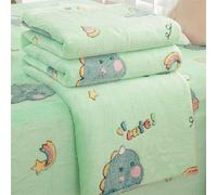 ENEN Super Ultra Soft Flannel Fleece Blanket Cute Patterns Throw Travel Fluffy Warm Snowflake Velvet Blanket for Bed Sofa Lightweight Throw Fit All Season (Green dinosaur,150x200cm)