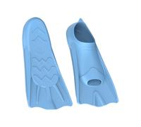 ENEN Swim Fins Adult Training Size 27-44, Silicone Training Fin Swimming Adjustable Lightweight Fins Soft Comfort for Kids Children Adult Men Women (L(36-38),LY23 Blue)
