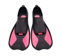 ENEN Swim Fins Adult Training Size 34-45, Silicone Training Fin Swimming Adjustable Lightweight Fins Soft Comfort for Kids Children Adult Men Women (XS(36-37),801 Hot Pink)