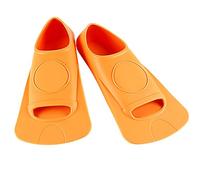 ENEN Swim Fins Adult Training Size 38-47, Silicone Training Fin Swimming Adjustable Lightweight Fins Soft Comfort for Kids Children Adult Men Women (3XS(32-34),jp12 orange)