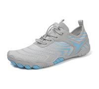 ENEN Unisex Water Shoes, Quick Dry Barefoot Shoes Womens Mens, Swimming Socks, Simplicity Lightweight Water Socks for Surf Diving Garden Walk Reef Seaside Sports Pebble (Gray,10)