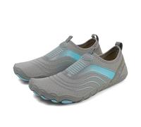 ENEN Unisex Water Shoes,Soft Quick Dry Barefoot Shoes Womens Mens,Swimming Socks with Drainage Hole,Anti-Slip Water Socks for Surf Diving Garden Walk Reef Seaside Sports 3.5-11.5UK (Gray,5)