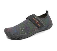 ENEN Unisex Water Shoes, Star Print Quick Dry Barefoot Shoes Womens Mens, Swimming Socks, Lightweight Water Socks for Surf Diving Garden Walk Reef Seaside Sports Pebble (Gray,6)