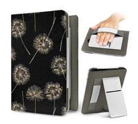 ENEN Universal Case for Kindle 6.8" 7", Ebook Reader E Reader Protective Case 3D Flower Pattern Shockproof PU Leather Stand Cover with Handstrap, Compatible with All 6.8/7 inch (Dandelion A)