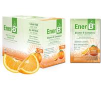 Ener-B+ Sugar Free Multivitamin Drink Mix - Instant Vitamin Packets, Electrolyte Powder Sticks, Hydration Booster, Vitamin B Supplement Liquid for Men and Women - Orange, 30 Count