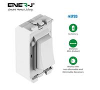 Ener-J 1 Gang Grid Switch - Bg Style White, Ws1081
