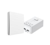 ENER-J 1 Gang Wireless Kinetic Switch & 150W WiFi Dimmable Receiver Kit | No Battery, No Wiring | Self-Powered Smart Switch | IP65 Waterproof | Works with Alexa, Google Home, Siri | White (ECO Series)