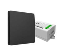 Ener-J 1 Gang Wireless Kinetic Switch, (Black Finish) + 500W Rf Receiver