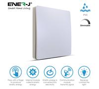 ENER-J 1 Gang Wireless Kinetic Switch Kit White 100W Dimmable WiFi ENER-J White