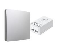 Ener-J 1 Gang Wireless Kinetic Switch Silver With 500W Rf Receiver