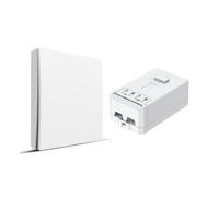 Ener-J 1 Gang Wireless Kinetic Switch White 500W Non-Dimmable Rf Receiver