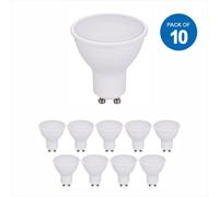 Ener-J 10 Pack 7W Gu10 Led Spotlight Bulb, Day White 4000K 560 Lm, Energy Saving, Equivalent To 50W/60W Halogen Spotlight