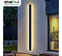 Ener-J 100cm Modern Outdoor LED Wall Light - 18W Warm White - IP65