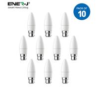 Ener-J 10Pcs Led Bulb 4W Led Candle Lamp B22 6000K