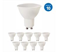 Ener-J 10Pcs Pack, 7W Led Dimmable Bulb 500Lm 6000K, Equivalent To 50W/60W Halogen
