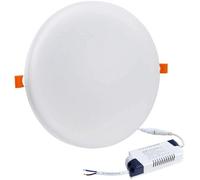 Ener-J 12W Frameless Recessed-Surface Super Led Panel, 105mm, Round, 3000K (Pack Of 4)