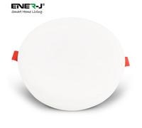 Ener-J 12W Frameless Recessed-Surface Super Led Panel, 105mm, Round, 6000K