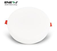Ener-J 12W Frameless Recessed-Surface Super Led Panel, 105mm, Round, 6000K (Pack Of 4 Units)