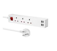 Ener-J 13A Smart Wi-Fi Power Strips With 3 Sockets & 4 Usb, Individually Control All 3 Sockets And 4Usb, Alexa And Google Home