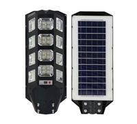 ENER-J 150W Solar Streetlights 6500K with 6V 15W Solar Panel & 18000 mAh Battery & Remote