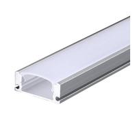 Ener-J 17 3mm X 7 59mm Aluminum Channel Profile With Pc Cover 2M Length Silver Pack Of 4