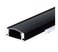 ENER-J 17.3x7.59mm Aluminium LED Channel Sandy Black 2m (4) ENER-J Black