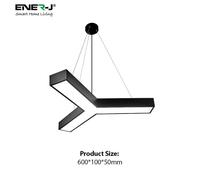 ENER-J 18W Hollow Y shape Pendant Light, Size: Diameter 60 cms, Lampshade height 5 cms