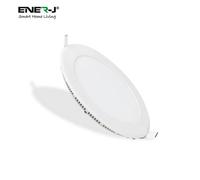 Ener-J 18W Recessed Round Led Mini Panel 220mm Diameter (Hole Size 205mm), Ce Driver, 90 Lm/watt, Ra 80, 4000K (Pack Of 4)