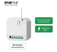 ENER-J 1A RF WiFi Dimmable Mini Receiver Dimmable in White ENER-J White