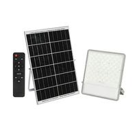 ENER-J 200W Solar LED Floodlight Outdoor with Panel, IP65 Waterproof, 2600 Lumens, Work Light for Garage, Garden, Warehouse & Parking