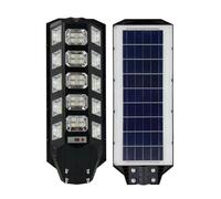 ENER-J 200W Solar Streetlights 6500K with 6V 18W Solar Panel & 24000 mAh Battery & Remote