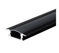 Ener-J 24 5mm X 6 85mm Aluminum Channel Profile With Pc Cover 2M Length 0 95mm Thickness Pack Of 4