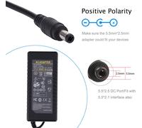 ENER-J 24V 2A Plastic Power Adapter with UK Plug in White | Size: 25 cm diameter x 19 cm high ENER-J White 25 cm diameter x 19 cm high