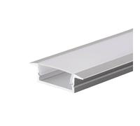 ENER-J 25x7mm Aluminium LED Channel with PC Diffuser 2m (4) in White ENER-J White