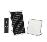 ENER-J 300W Solar LED Floodlight Outdoor with Panel, IP65 Waterproof, 3000 Lumens, Work Light for Garage, Garden, Warehouse & Parking