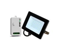ENER-J 30W LED Flood light Pre Wired with ECO Series 500W Non Dimmable RF receiver