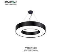 Ener-J 36W Hollow Round Pendant Light, Size: Diameter 60 Cms, Lampshade Height 6 Cms