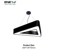 ENER-J 36W Hollow Triangle Pendant Light, Size: Diameter 80 cms, Lampshade height 5 cms