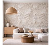 Ener-J 3D Pu Faux Stone Wall Panels Crushed Light Stone Finish 1200X600mm (3-Pack)