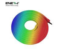 ENER-J 3m Smart WiFi RGB LED Neon Flex Kit with Remote & App Control in White ENER-J White