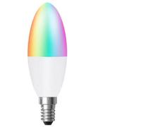 Ener-J 4.5W E14 Led Bulb Base Smart Wifi Rgb + White + Warm White 4.5W Led Candle 6000K-3000K, Rgb Colour Led Bulb, For Kitchen, Bedroom