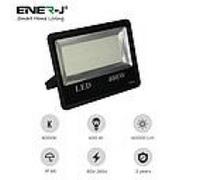 ENER-J 400W LED Non PIR Floodlight IP66 Waterproof 40000Lm in Black ENER-J Black