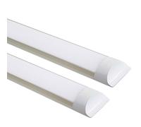 ENER-J 45W Prismatic LED Tube Batten complete fitting 1.5m, 4000 lumens, 6500K (pack of 2 units) in White | Size: 25 cm diameter x 19 cm high ENER-J White 25 cm diameter x 19 cm high