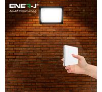 ENER-J 50W LED Floodlight Pre Wired with 500W RF WiFi Receiver 1 Gang in Black ENER-J Black