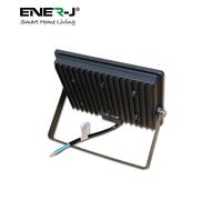 ENER-J 50W LED Floodlight Pre Wired with Non Dimmable Wi Fi 5A RF Receiver Di in Black ENER-J Black