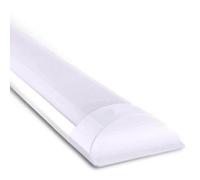 ENER-J 54W Prismatic Fittings 1.8 mtrs, 4400 lumens, Isolated Driver, 2 Years Warranty, 6500K (Pack of 2) in White | Size: 25 cm diameter x 19 cm high ENER-J White 25 cm diameter x 19 cm high